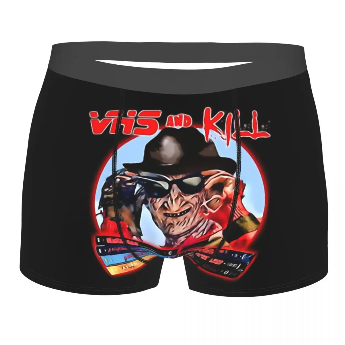 

Men's Panties VHS And Kill Men Boxer Underwear Cotton for Male A Nightmare on Elm Street Large Size Lot Soft