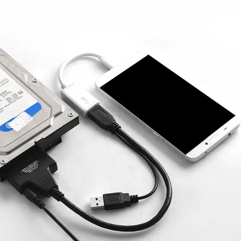 2 5 &quot22P 0 USB SATA кабель Serial ATA адаптер компьютер жесткий диск драйвер соединительные