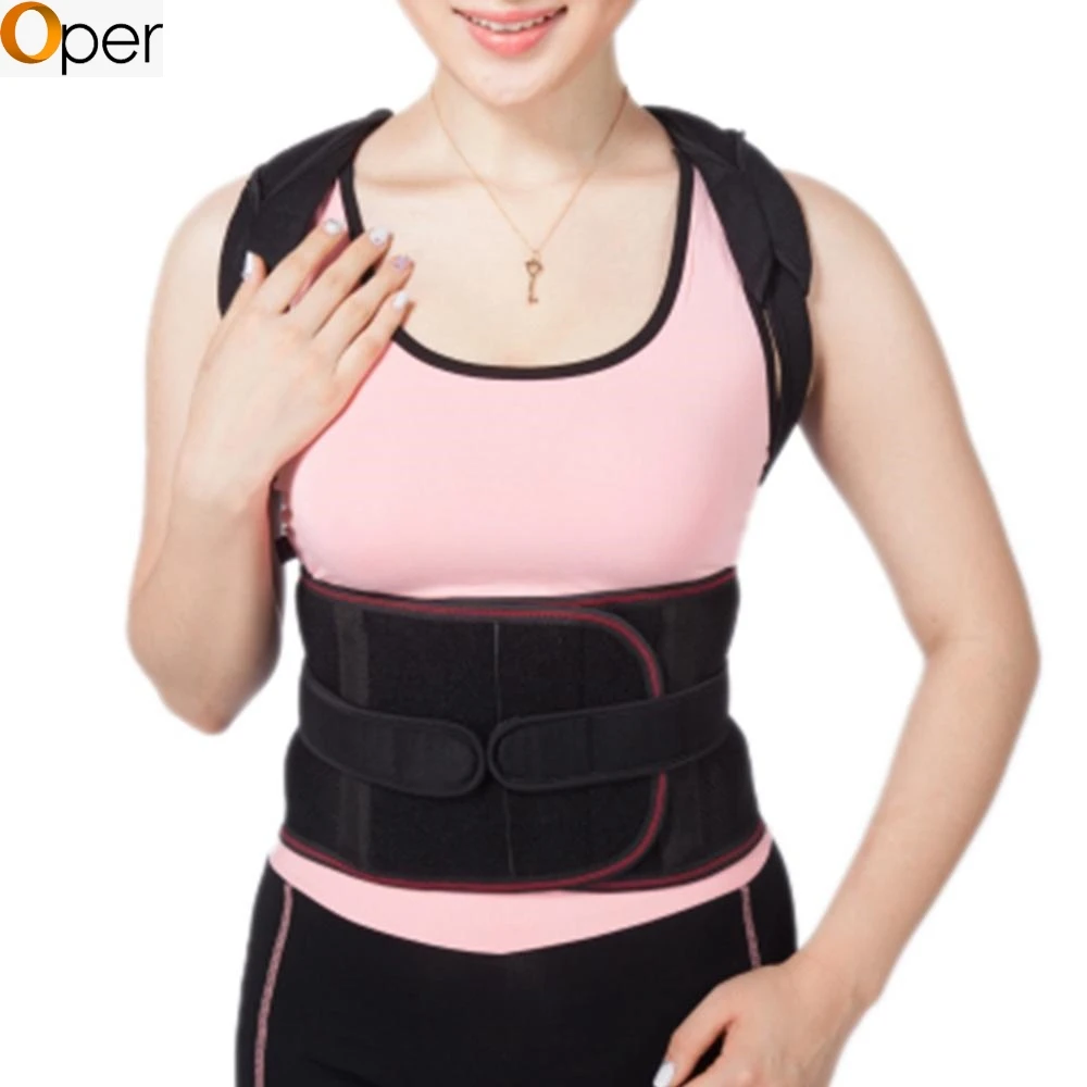 Регулируемый плечевой ремень Поддержка Расширенная задняя формируя плеча боли