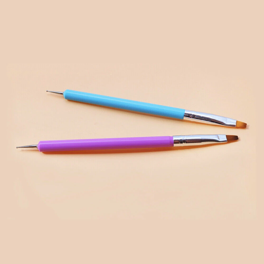 2 шт. Фиолетовый Синий Нейл арт лайнер живопись Горячее тиснение фольгой на