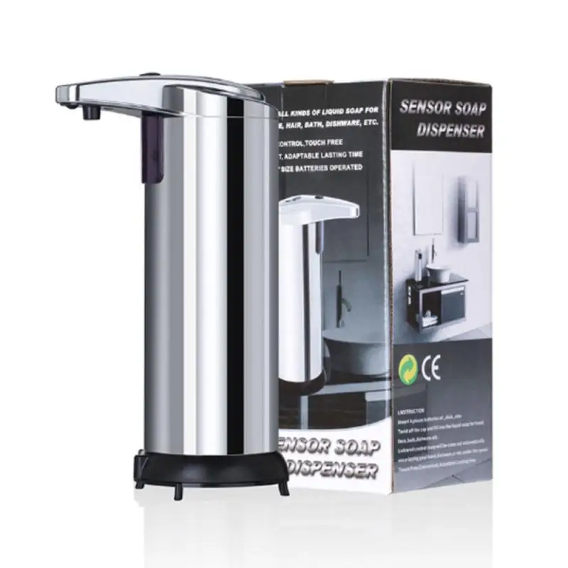 250ml ABS Electroplated Automatic Liquid Soap Dispenser Smart Sensor Touchless Sanitizer Dispensador for Kitchen Bathroom cocina |