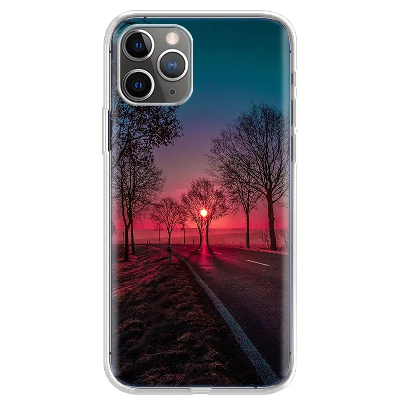 

Moon Trail Case For iPhone 7 8 6 6S Plus 11 Pro Max 12 Mini XR X XS 5 5S SE 2020 Soft Silicone Back Cover Fundas Cases Luxury