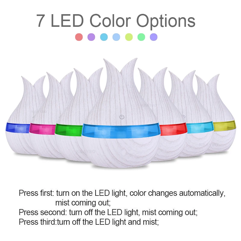 

300ML Usb Essential Oil Aroma Diffuser Ultrasonic Humidifier Aromatherapy Mist Maker Car Air Humidifier Purifier