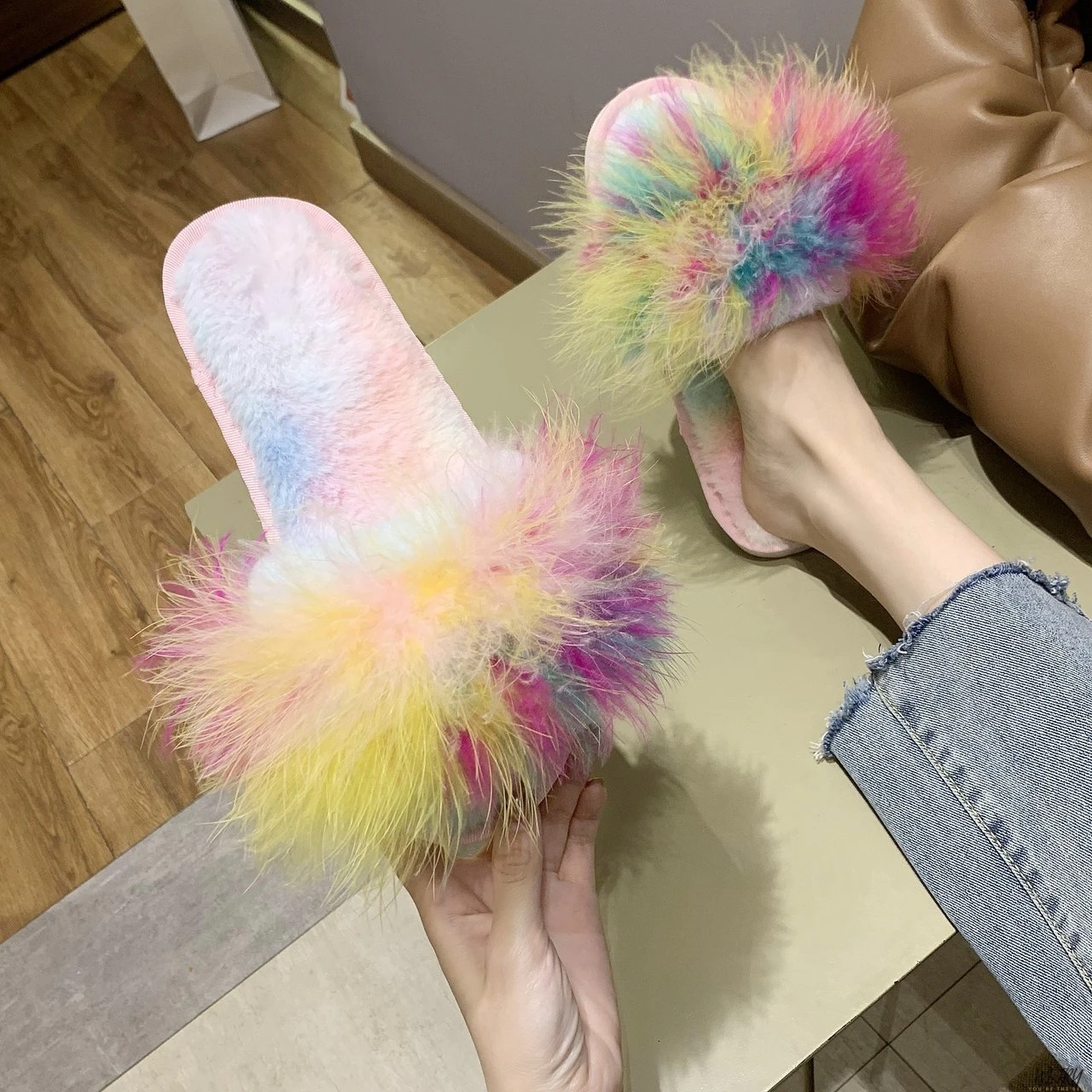 

Summer Women's Slippers Zapatos De Mujer Fashion Crystal Beach Slipper Flat Shoes Women Slides Plus Size Flip Flops Open Toe