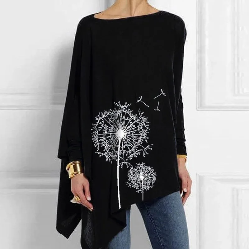 

Abstract Face Printed Shirt Women Vintage O-Neck Long Sleeve Shirts Loose Female T-shirts Oversized Harajuku Tops Woman Tshirts