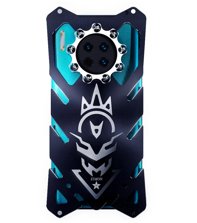 

New Zimon Aluminum Armor Case For Huawei Mate 40 30 Pro + Plus Case Cover Flash Iron Man Phone Shell Skin Bag For Mate30 Pro