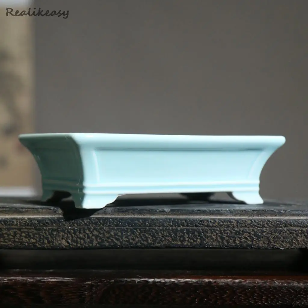 Пурпурные песочные цветочные горшки Керамические домашние настольные украшения