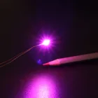 30 шт.60 шт. предварительно подключенный кабель Micro Litz, SMD, 0603 светодиодов, розовый светильник, 20 см провод, покрытие из смолы CD0603PI