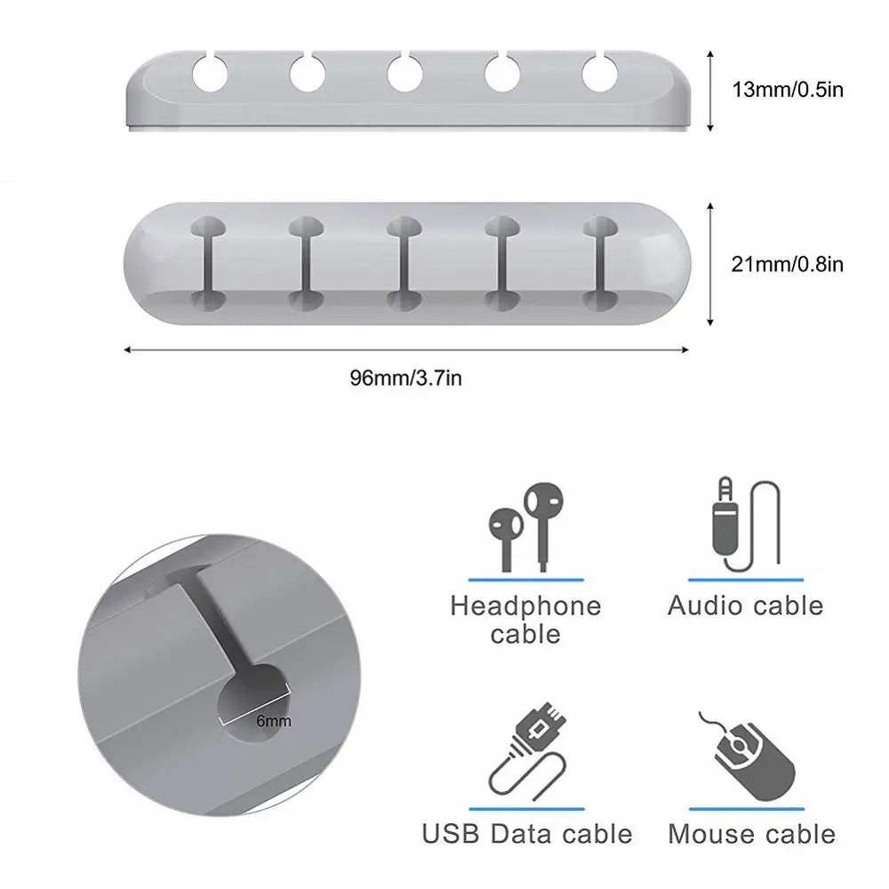 Органайзер для кабеля силиконовый usb-кабель намотка настольный аккуратный