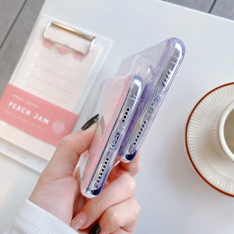 tfshining conch shell phone cases for iphone 11 11 pro x xr xs max 8 7 plus 6 6s se 2020 bling glitter laser case tpu back cover free global shipping