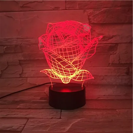 3D 563 светодиодный Ночной светильник лампа Baby подарок USB или Батарея приведенный в