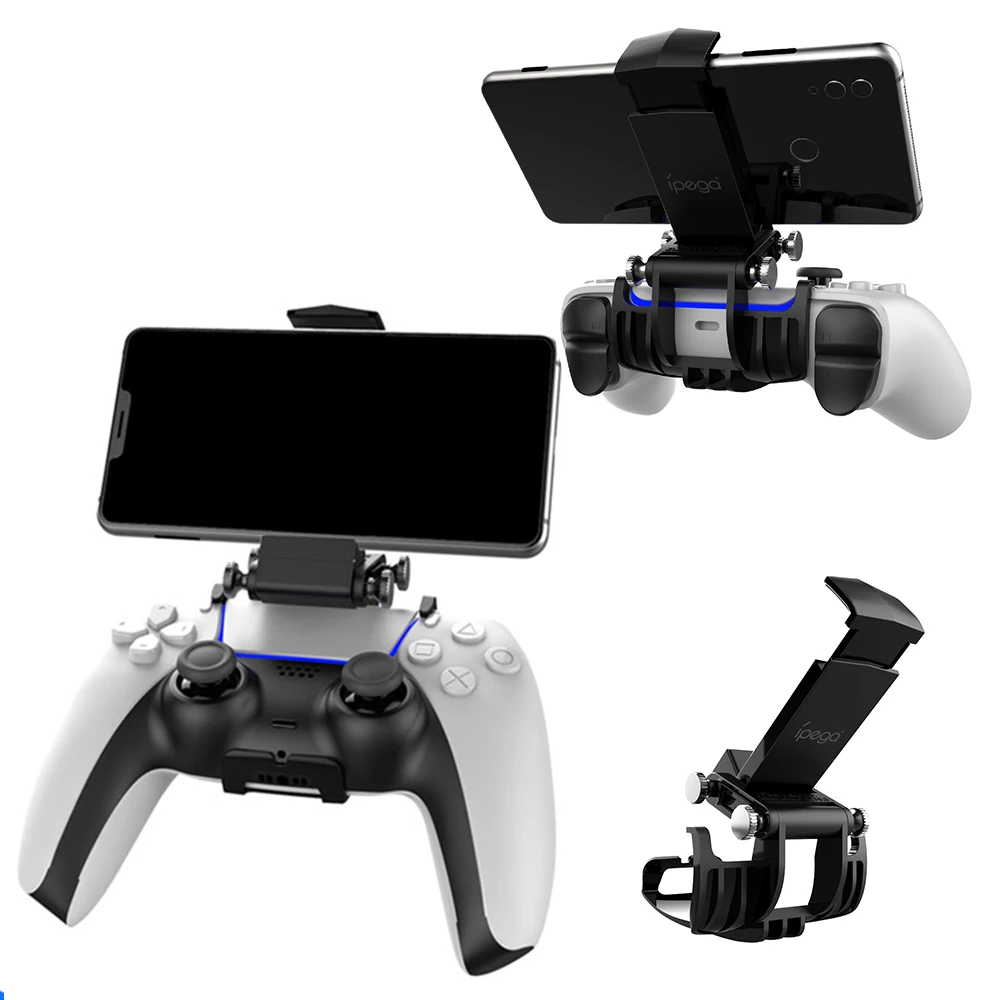 

For PS5 Controller DualSense Accessories Mobile Phone Clamp Clip Holder Smart Phone Grip Mount Stand Bracket Angle Adjustment
