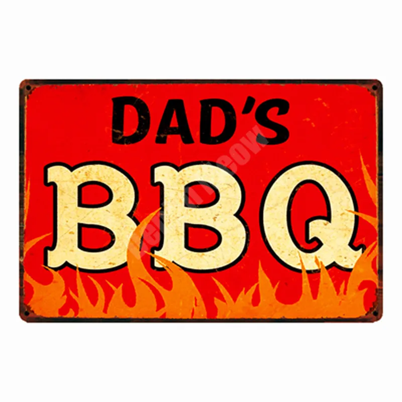 18 DAD'S барбекю лучшее мясо Ретро доска Настенный декор для паба кухня домашний гриль меню винтажные металлические знаки гриль время плакат доска N075 - Цвет: 18