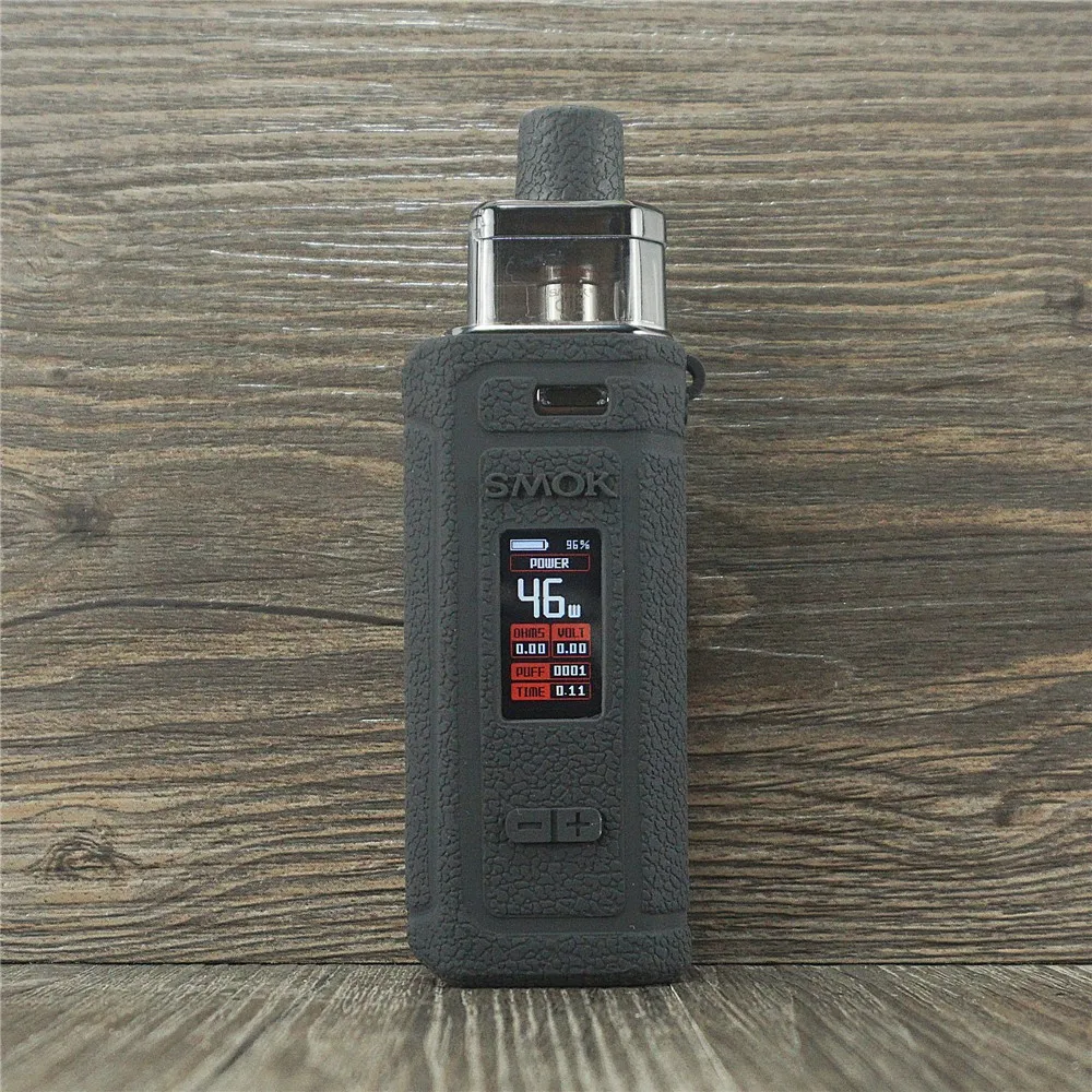 Черный прозрачный силиконовый резиновый защитный чехол для Smok G-priv матовый