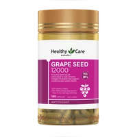 healthy care grape seed extract capsules 180 capsulesbottle free shipping