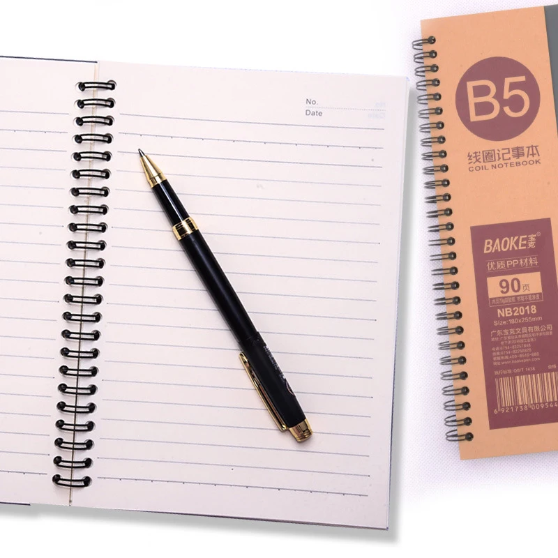 90 листов полипропиленовый чехол деловой блокнот для письма A5 B5 Канцелярские