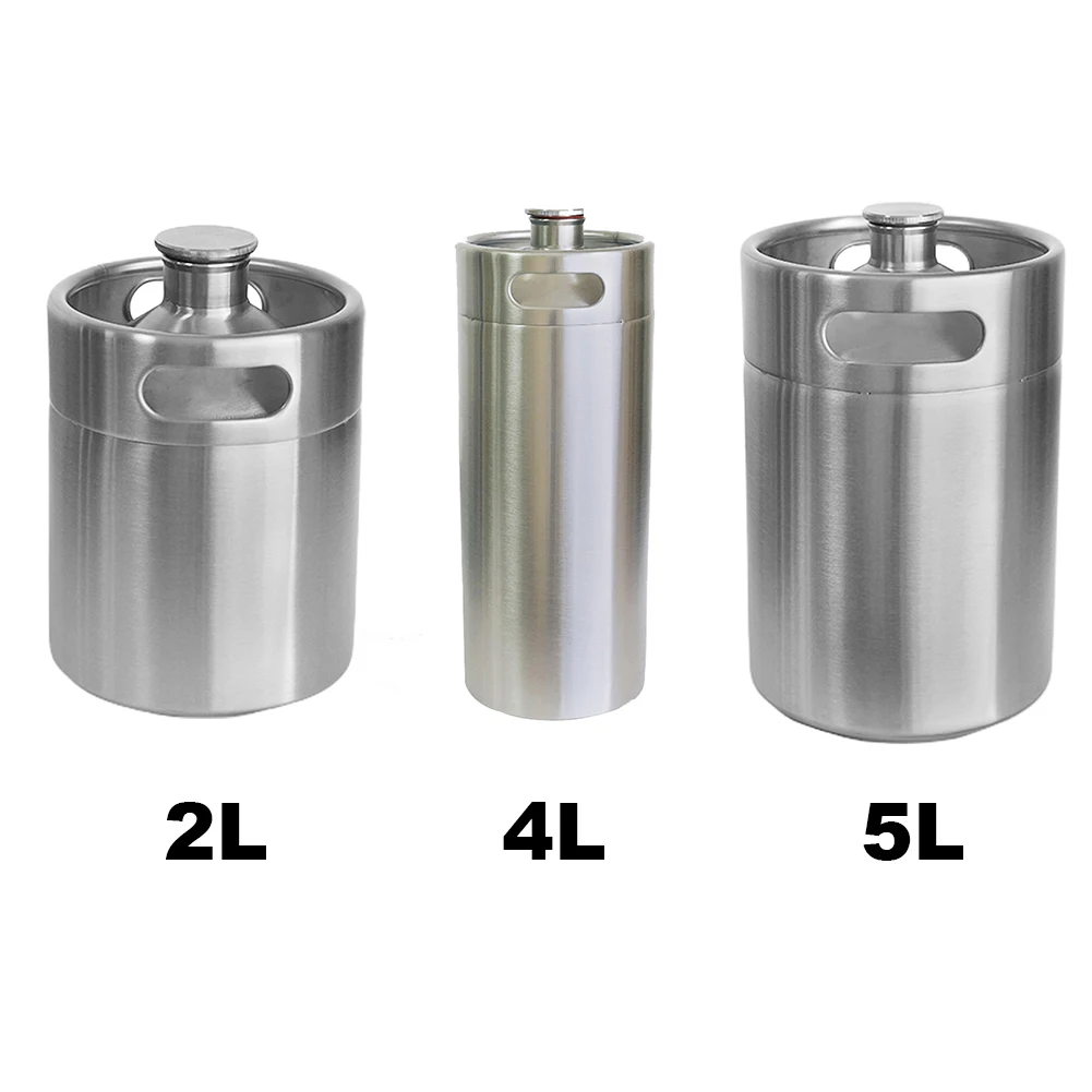 

Mini Keg Growler Canteen Summer Home Brewing Barware Kitchen Portable Beer Making Travel With Lid Party Supplies Crafts
