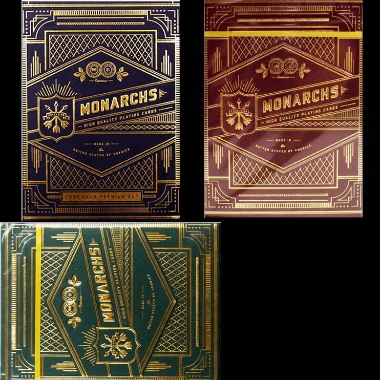 1 колода Theory11 зеленые Монархи игральные карты Monarch покерных волшебных карт