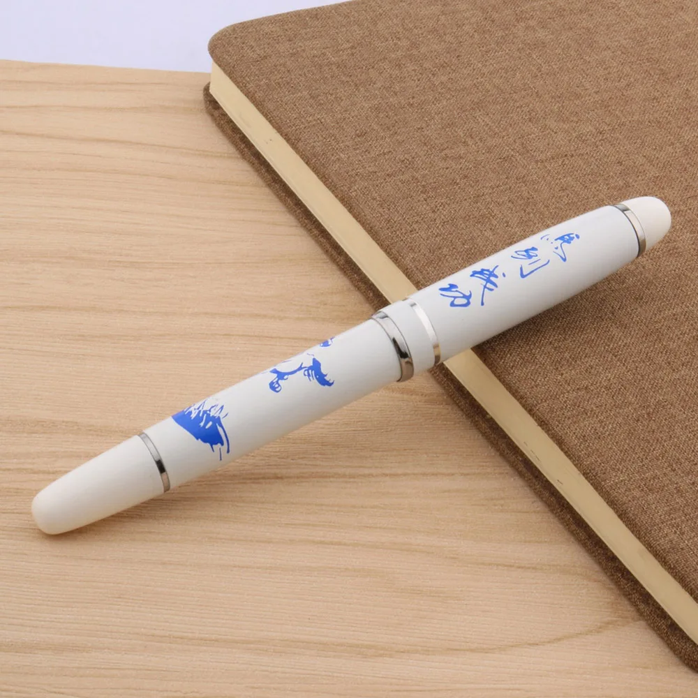 Классический синий и белый цветок китайская живопись конский роллер ручка|pen