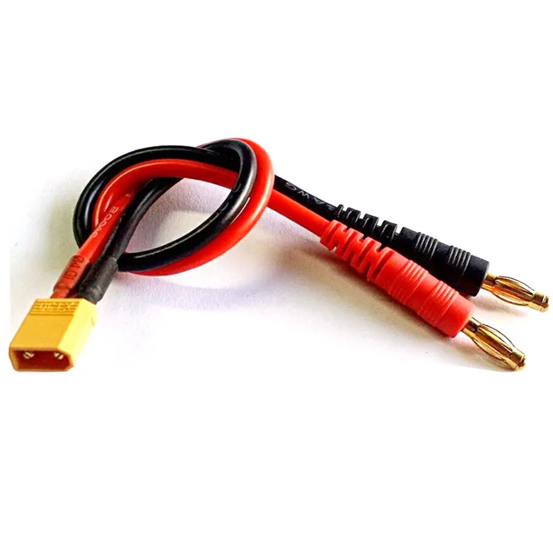 RC Battery Charge XT30 to 4.0mm Banana Plug 16AWG 20cm Cable Connector for RC Helicopter Quadcopter Lipo Battery