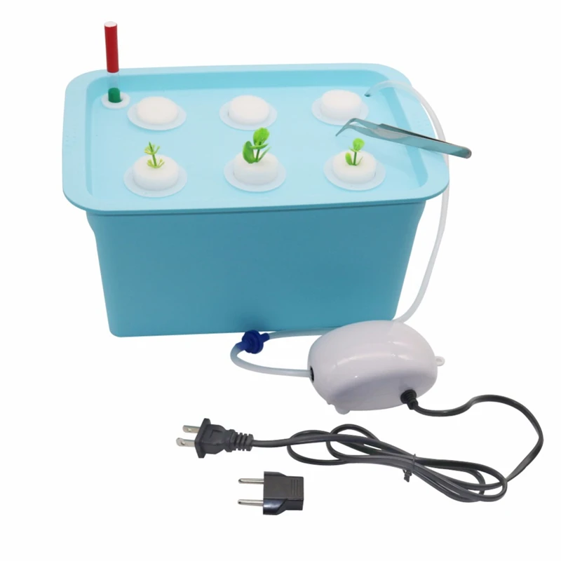 

Hydroponics System Garden Pots Growing 6 Holes Plant Site Nursery Pot Indoor Plants Pot Indoor Herb Garden Soilless Cultivation