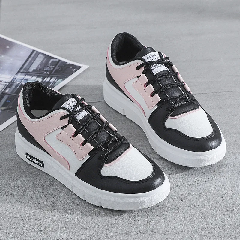 

Basic White Shoes for Women Spring 2021 New Breathable Student Board Shoes for Women Platform Shoes Lady Shoes Women Sneakers