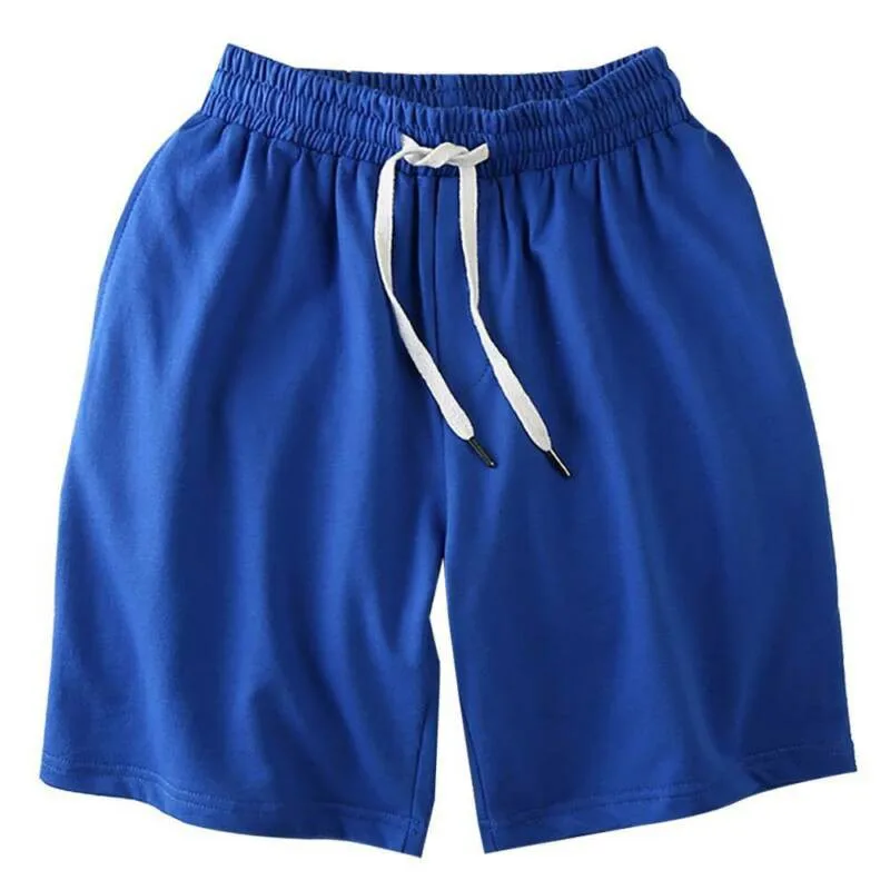 

Men Casual Sports Loose Shorts Cropped Drawstring Beach Clothing M-3XL fitness summer white shorts Elastic Waist