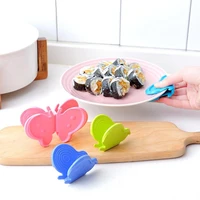 creative butterfly kitchen tool kitchen silicone insulation against hot plate clip with magnet protect hands take bowl