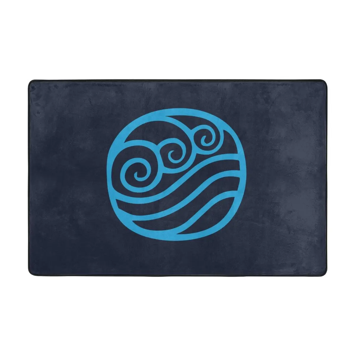 

Waterbending Symbol Light Doormat Carpet Mat Rug Polyester Anti-slip Floor Decor Bath Bathroom Kitchen Balcony 60*90