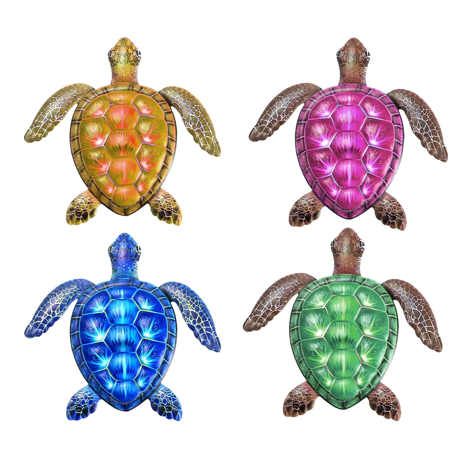 

Iron Art Sea Turtle Metal Wall ing Animal Ornament for Home Garden