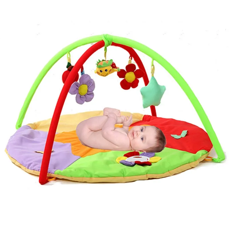 Коврик Детский развивающий хлопковый мягкая подвижная кроватка развивающие
