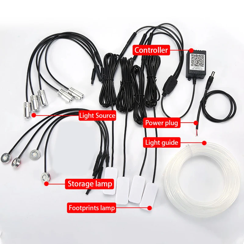 Светодиодный ная автомобильная лампа с пультом декоративный светильник для