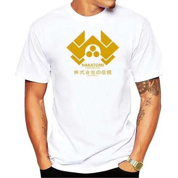 

Men's Fashion Nakatomi Print T-Shirt Cool Summer Top High-Quality Casual T-Shirt