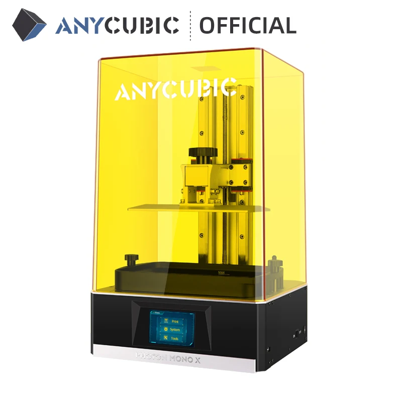 

ANYCUBIC 3D Printer Photon Mono X, UV CD Resin Printer with 4K Monochrome Screen, App Remote Control, Print Size 192*120*245 mm