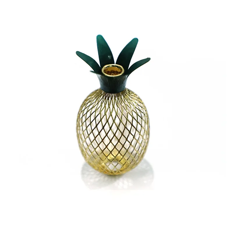 

1.5M 3M 6M Droop Metal Pineapple Fruit String Lights Yellow Light 10/20pcs LEDS Christmas String Night Light (NO Battery)