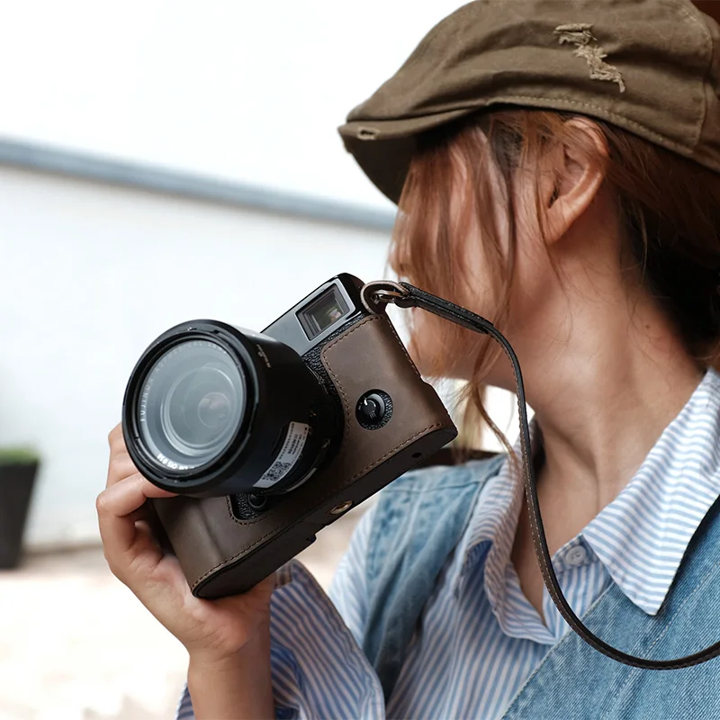 Кожаный защитный чехол для камеры Fuji X PRO3 xpro3 ручной работы из воловьей кожи|Сумки