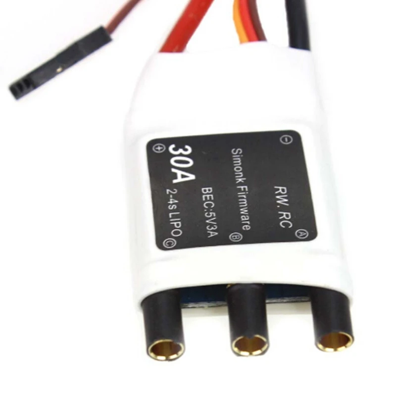 

30A for SimonK 2-4S 5V3A Four-Six-Axis Multi-Rotor Brushless ESC for DIY Multi-Axis Four-Axis Aircraft