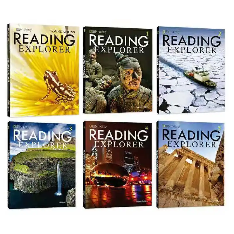

6Book/set Reading Explorer Foundations Books American National Geographic English Reading Textbook Books Educational Materials