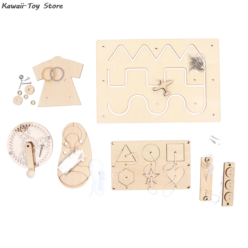 Tablero de madera para beb&eacute;s, tablero de tobog&aacute;n de pato, juguetes educativos para la primera infancia, suministros de rompecabezas para &aacute;lbum de recortes-1