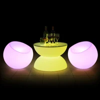 Direct selling LED luminous coffee table fashion living room luminous chair stool European style bar table bar table