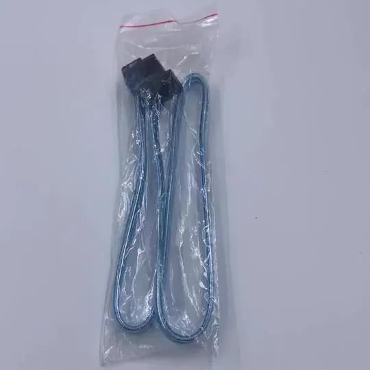 Кабель для передачи данных SATA 3 0 III 1 м прозрачный синий высокоскоростной 6 Гбит/с