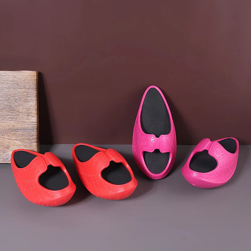 Women's Slimming Leg Correction Sports Shoes Sculpting Hip Thin Yoga Lightweight Massage Rocking Shockproof Slipper Gym/Home