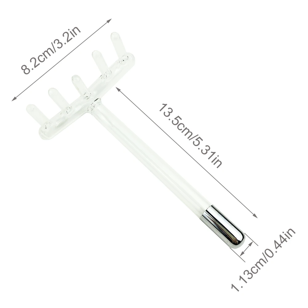 Встраиваемая стеклянная трубка грабли для высокочастотного устройства ухода за