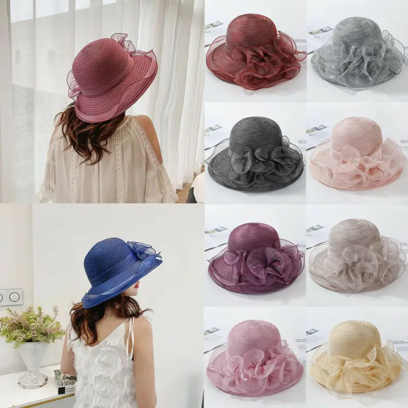 Женская Леди Кентукки Дерби церковная Свадебная шляпка широкая шляпа |