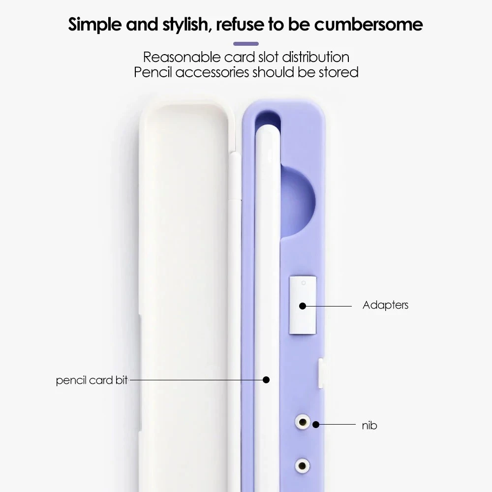 

Suitable for portable storage box for Apple Pencil, suitable for iPad tablet, touch pen, stylus, protective cover, anti-lost