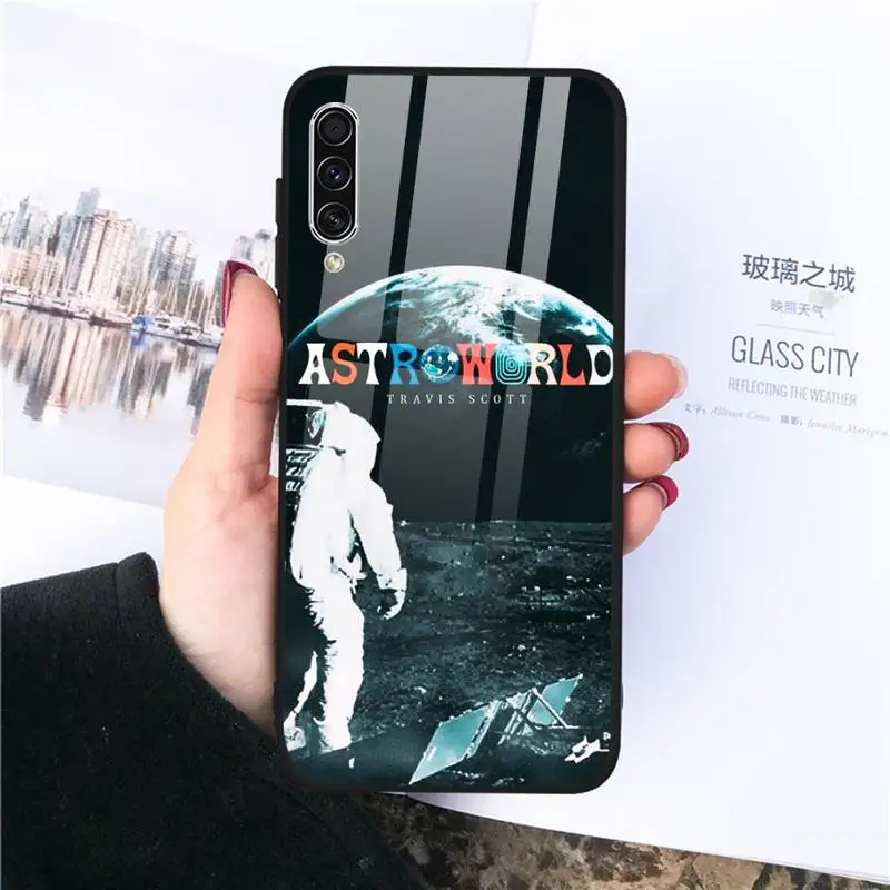 

Travis Scott Astroworld Clear Phone Case Tempered glass For Samsung S20 Ultra S7 edge S8 S9 S10 e plus note8 9 10 pro