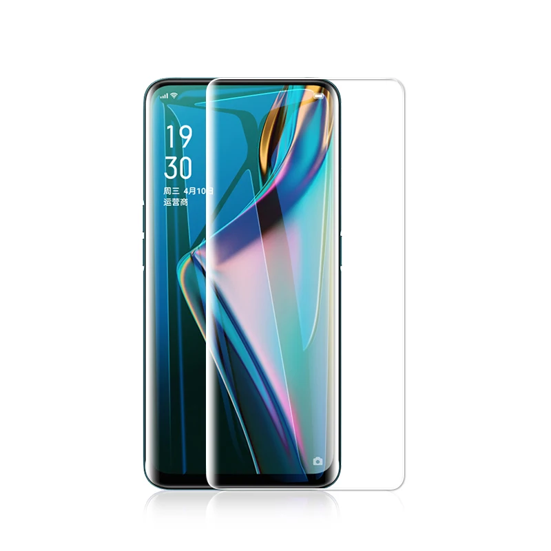 Закаленное стекло Lamorniea для Oppo realme X2 X 5 Pro Q XT 5s 6 A5S AX5S Reno 2 Z УФ-клей жидкий | Мобильные