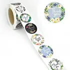 Самоклеящиеся наклейки Thank You, 500 шт.рулон