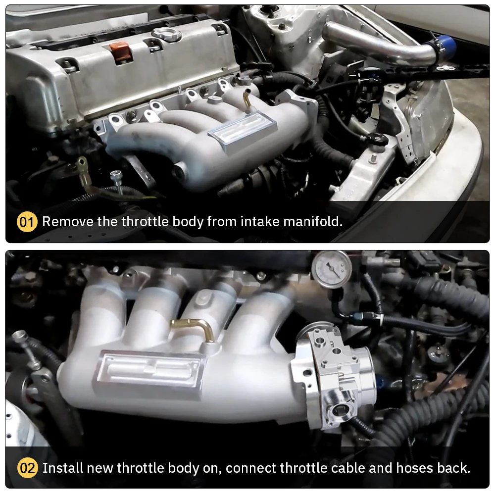 WLR RACING-новый корпус дроссельной заслонки для RSX DC5 CIVIC SI EP3 K20 K20A 70 мм ЧПУ Впускной