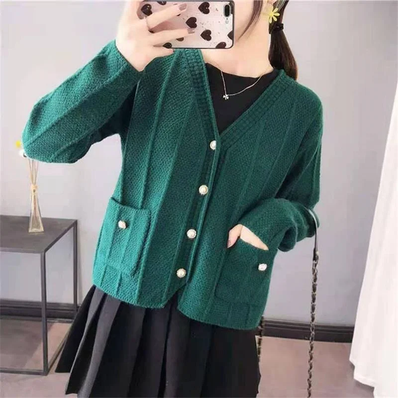 

Вязаный модный кардиган, женский свитер, милая теплая куртка, базовое мягкое Женское пальто, элегантные стильные свитера, Женский Топ